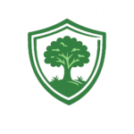 Faápoló pajzs logó díszítő elem