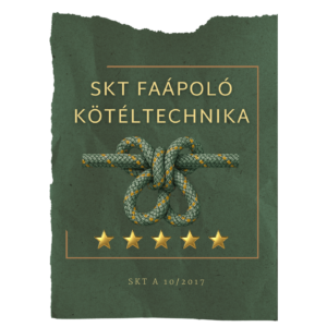 SKT faápoló kötéltechnika minősítés