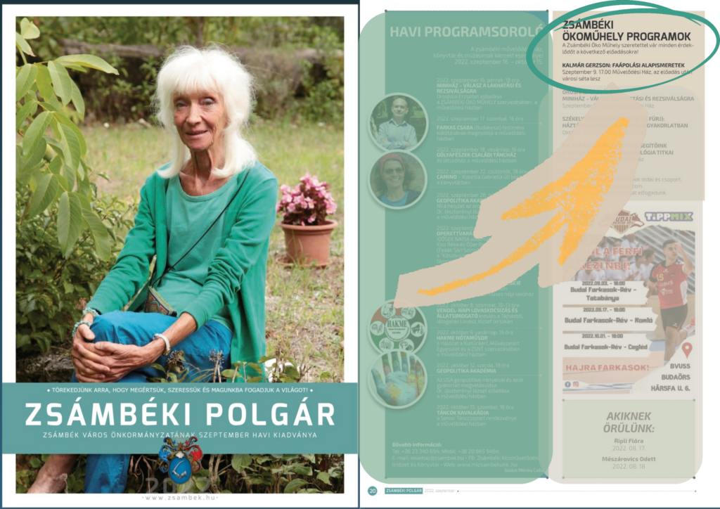 Faápolási alapismeretek előadás a Zsámbéki Okoműhely programjában